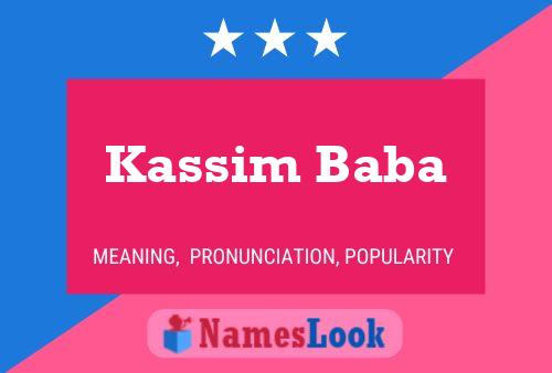 ملصق اسم Kassim Baba