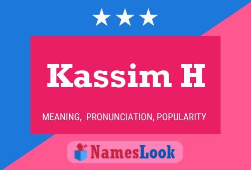 ملصق اسم Kassim H