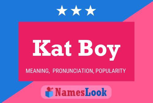 ملصق اسم Kat Boy