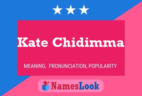 ملصق اسم Kate Chidimma