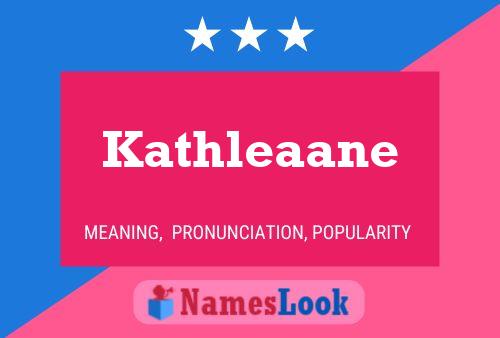 ملصق اسم Kathleaane