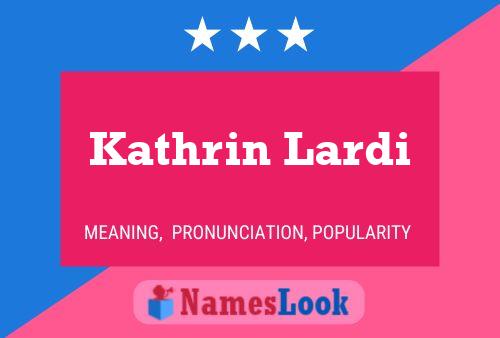 ملصق اسم Kathrin Lardi