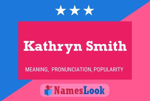 ملصق اسم Kathryn Smith