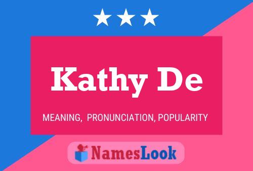 ملصق اسم Kathy De