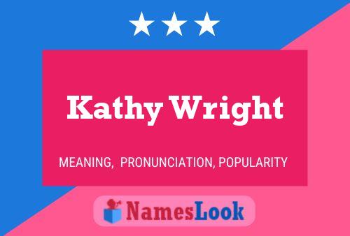 ملصق اسم Kathy Wright