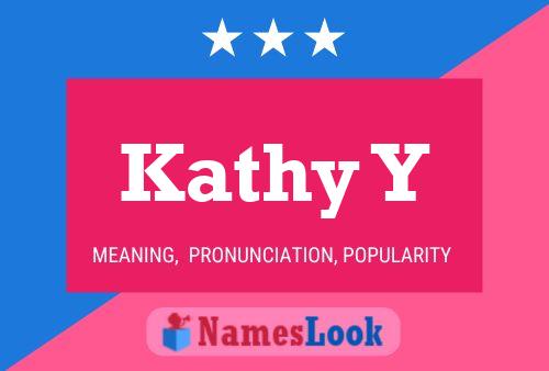 ملصق اسم Kathy Y