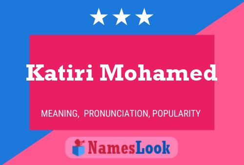 ملصق اسم Katiri Mohamed