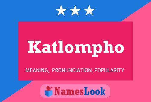 ملصق اسم Katlompho