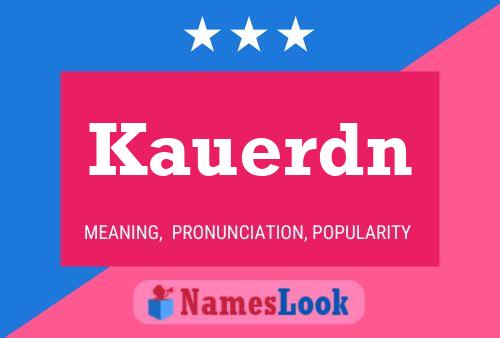 ملصق اسم Kauerdn