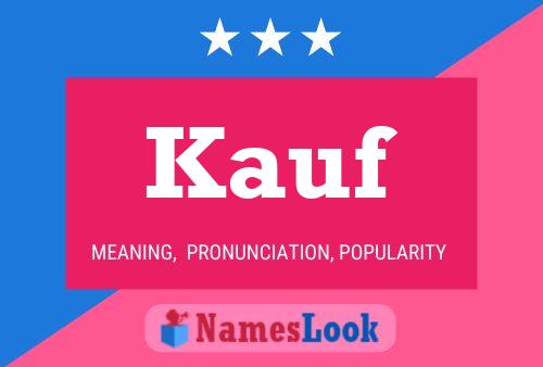 ملصق اسم Kauf