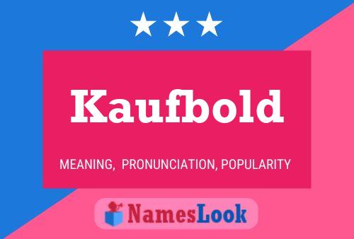 ملصق اسم Kaufbold