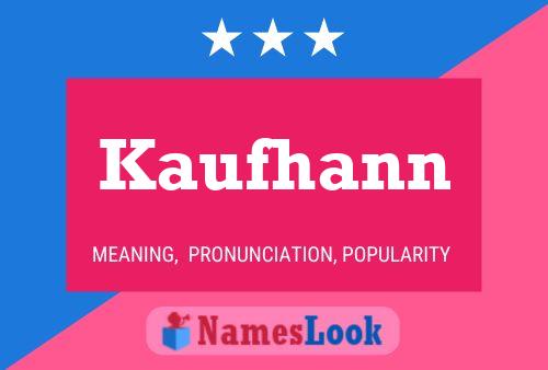 ملصق اسم Kaufhann