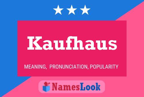 ملصق اسم Kaufhaus