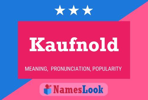 ملصق اسم Kaufnold