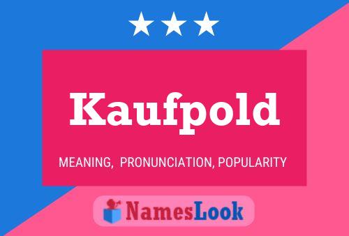 ملصق اسم Kaufpold