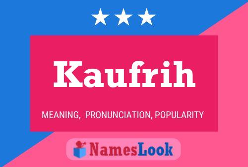 ملصق اسم Kaufrih