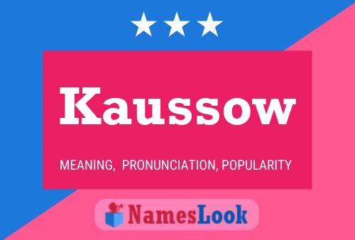 ملصق اسم Kaussow