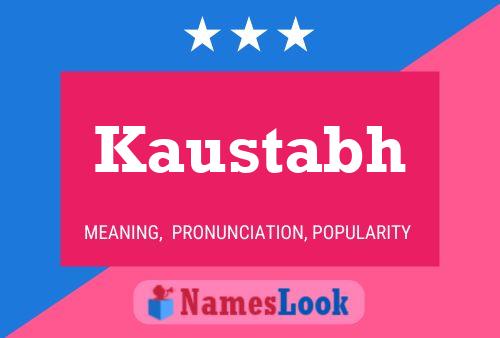 ملصق اسم Kaustabh