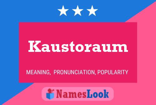 ملصق اسم Kaustoraum