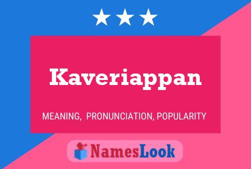 ملصق اسم Kaveriappan