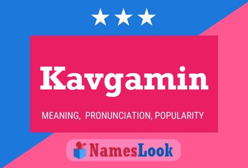 ملصق اسم Kavgamin