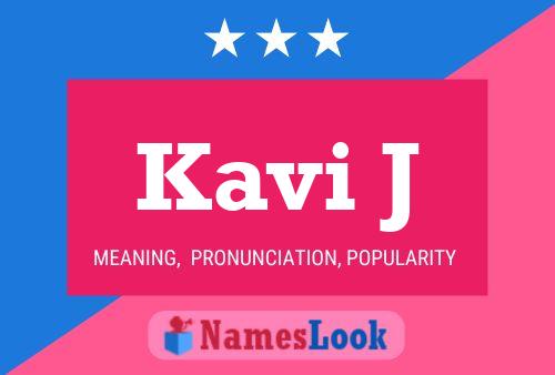 ملصق اسم Kavi J