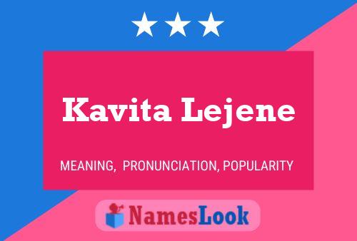 ملصق اسم Kavita Lejene