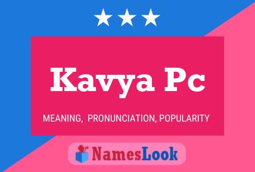 ملصق اسم Kavya Pc