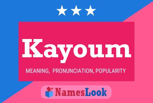 ملصق اسم Kayoum