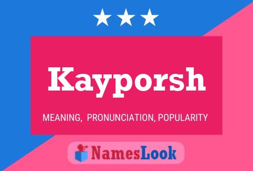 ملصق اسم Kayporsh