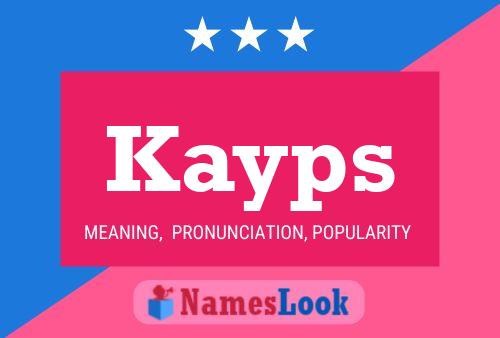 ملصق اسم Kayps