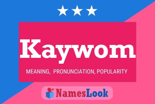 ملصق اسم Kaywom