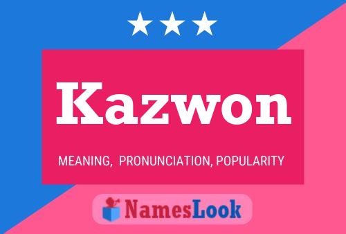 ملصق اسم Kazwon