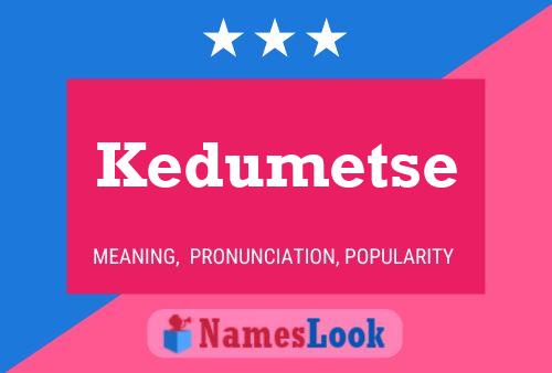 ملصق اسم Kedumetse