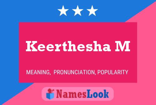 ملصق اسم Keerthesha M