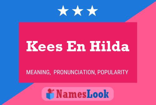 ملصق اسم Kees En Hilda