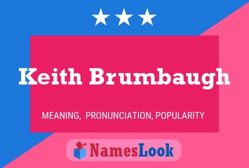 ملصق اسم Keith Brumbaugh