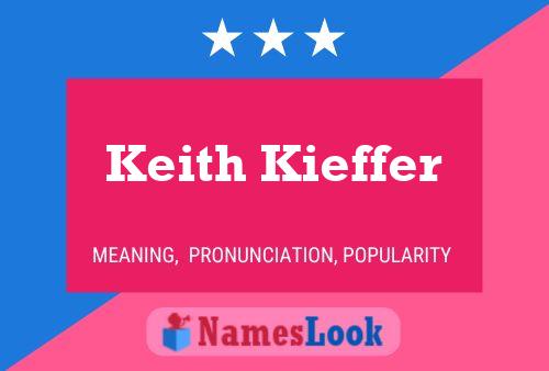 ملصق اسم Keith Kieffer