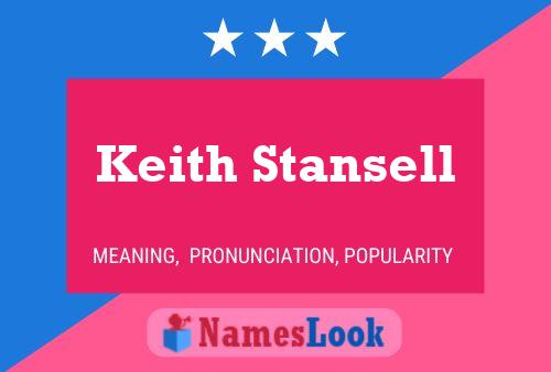 ملصق اسم Keith Stansell