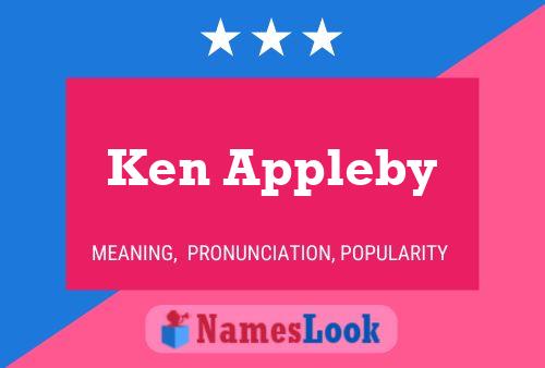 ملصق اسم Ken Appleby