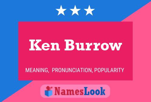 ملصق اسم Ken Burrow