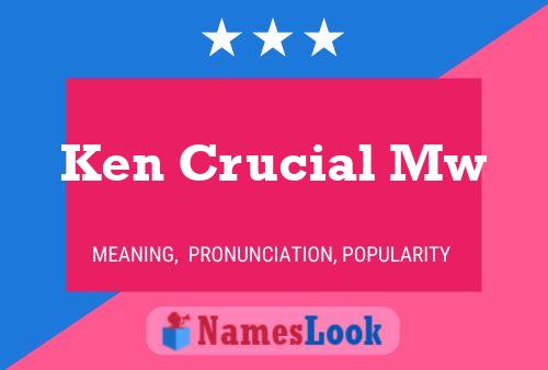 ملصق اسم Ken Crucial Mw