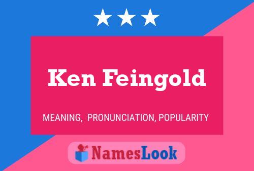 ملصق اسم Ken Feingold