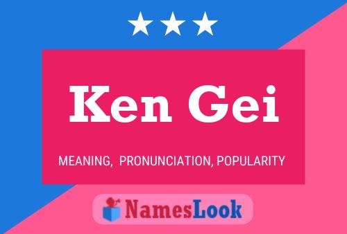 ملصق اسم Ken Gei