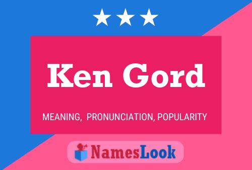 ملصق اسم Ken Gord