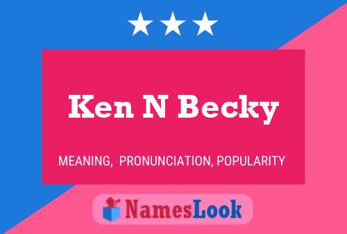 ملصق اسم Ken N Becky