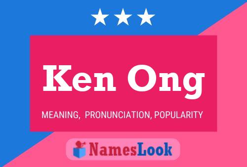 ملصق اسم Ken Ong