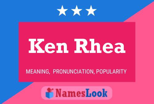 ملصق اسم Ken Rhea