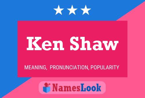 ملصق اسم Ken Shaw