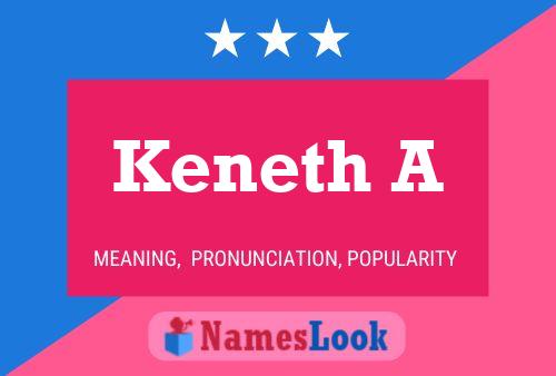 ملصق اسم Keneth A